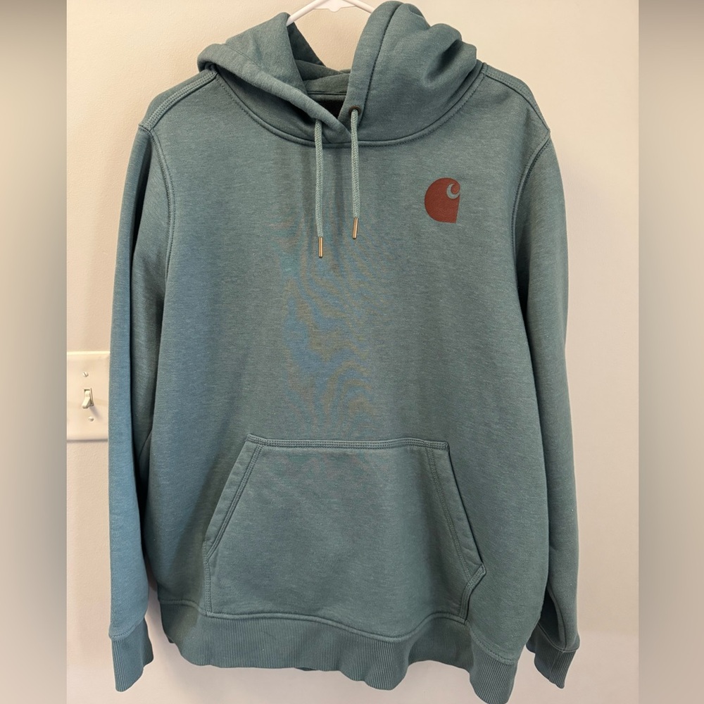 Carhartt Women's Teal Hoodie Sweater